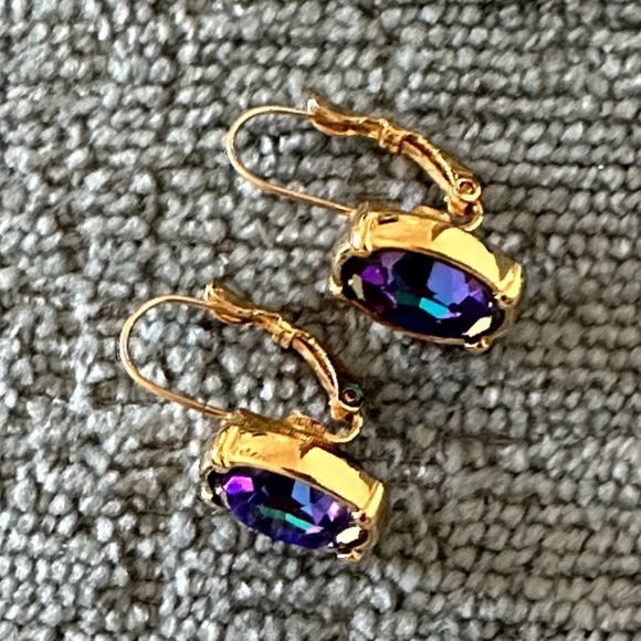 Swarovski Lever Back Earrings - Picture 3 of 6